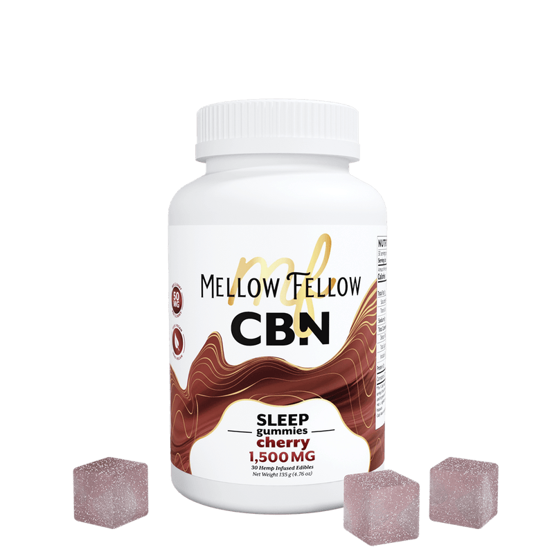 Mellow Fellow - 50mg Isolate Gummies — CBN - Cherry 30ct