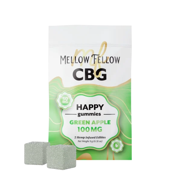 Mellow Fellow - 50mg Isolate Gummies — CBG Green Apple 2ct