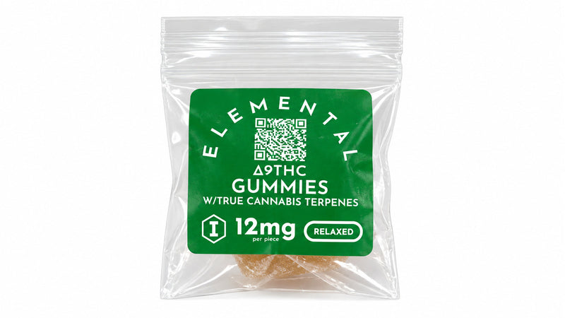 Elemental - Trial Sizes — 12mg D9 + Relaxed 2ct — package on white