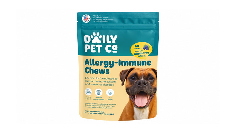 Daily Pet allergy correct package on white