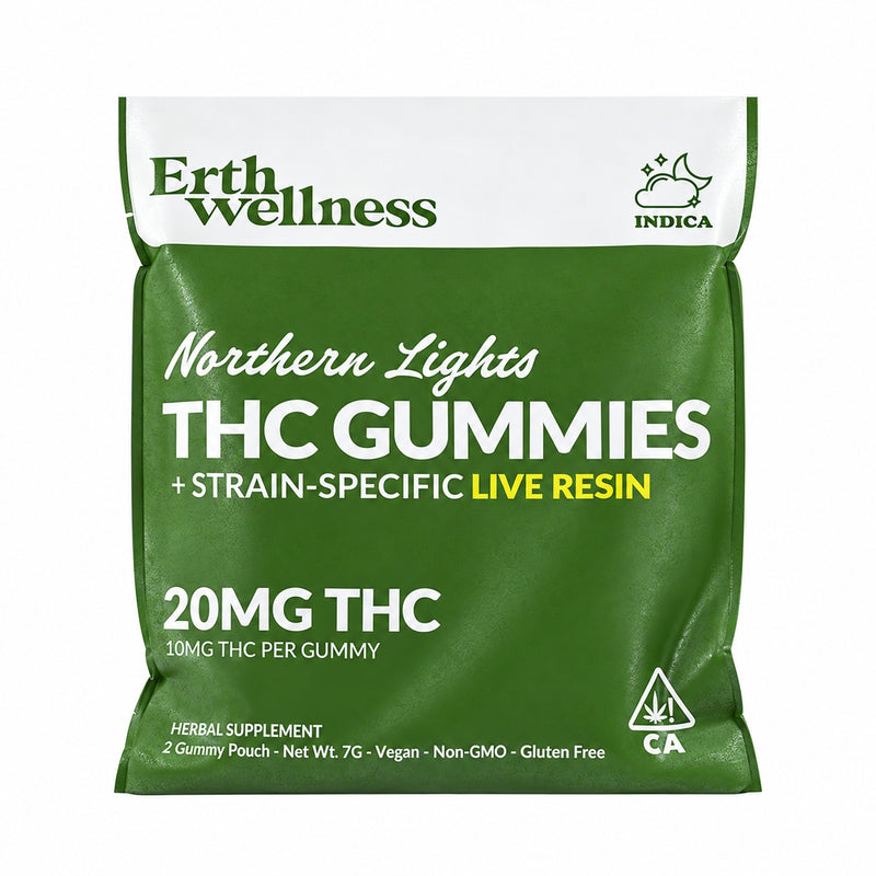 Erth Wellness - 10mg D9 Strain Specific Gummies / Northern Lights (I) 2ct — approved package photo