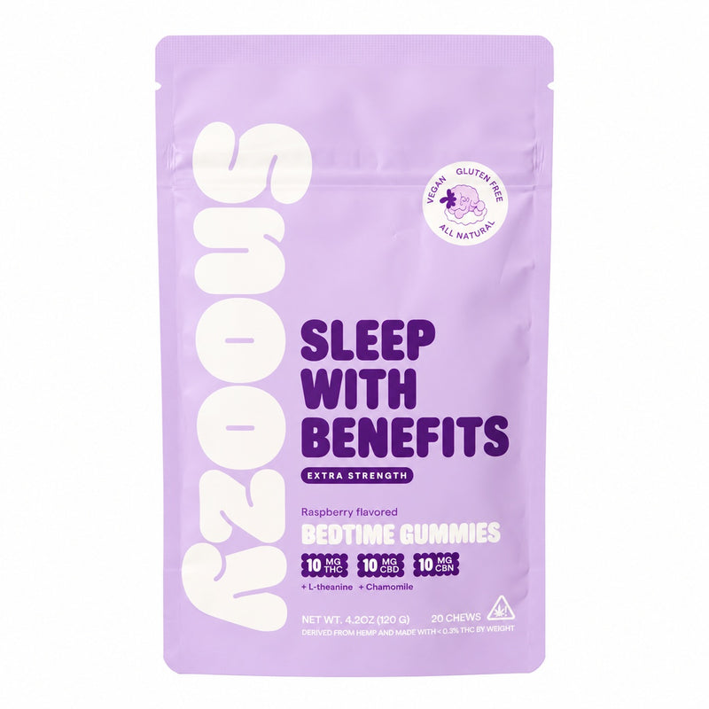 Snoozy - D9:CBD Mood Gummies / Sleep With Benefits / Extra Strength / 20ct — approved package photo