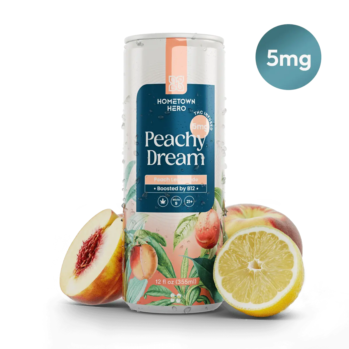 Hometown Hero - D9 Lemonade — Peachy Dream / 5mg — approved package on white