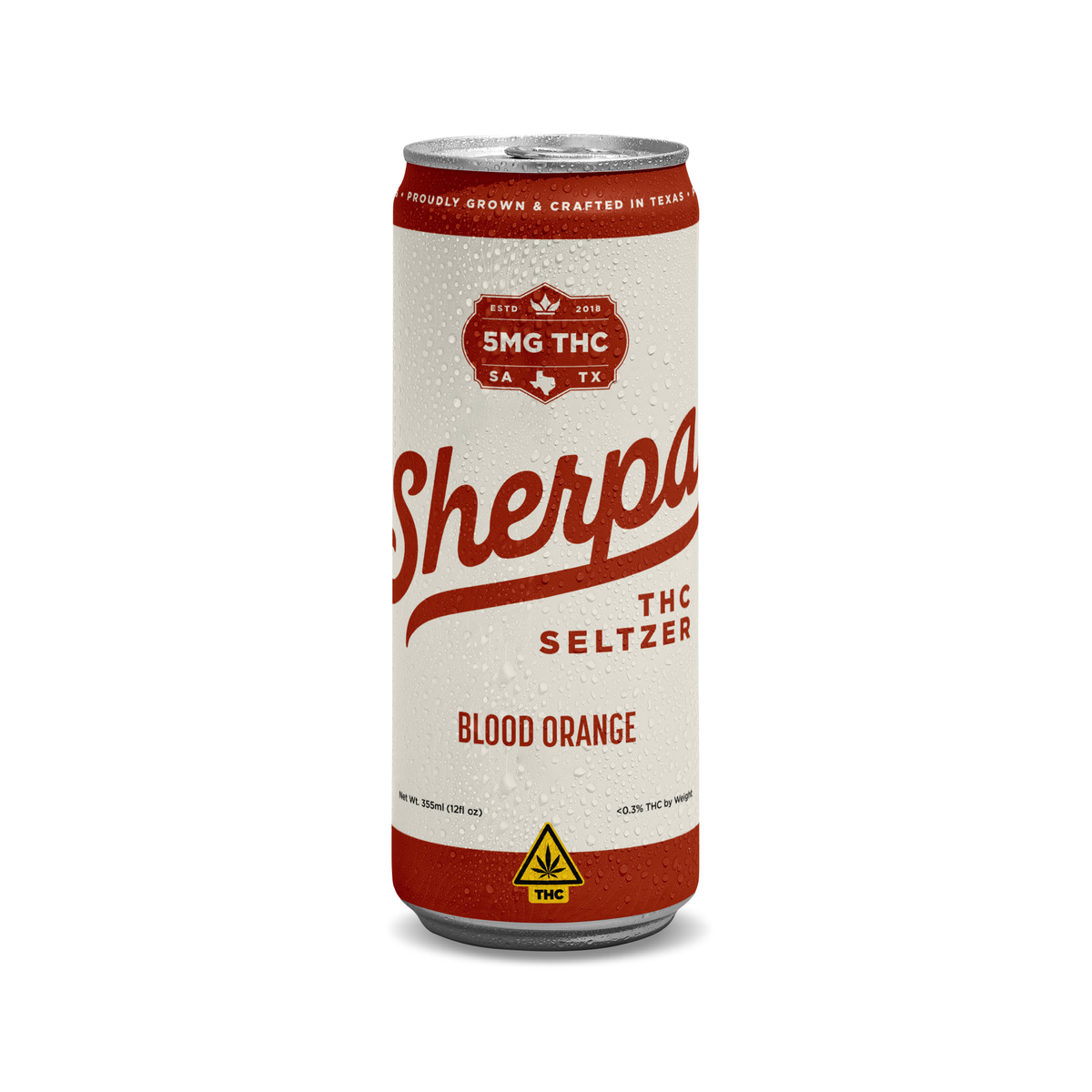 Sherpa - Seltzers — 5mg / Blood Orange — approved package on white