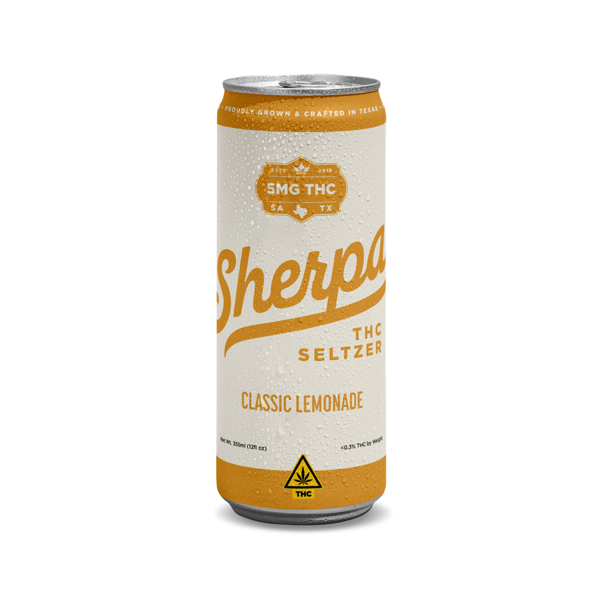 Sherpa - Seltzers — 5mg / Classic Lemonade — approved package on white