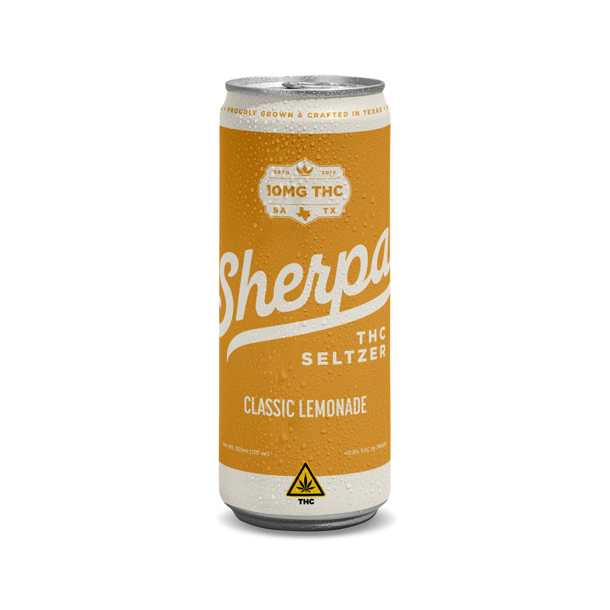 Sherpa - Seltzers — 10mg / Classic Lemonade — approved package on white