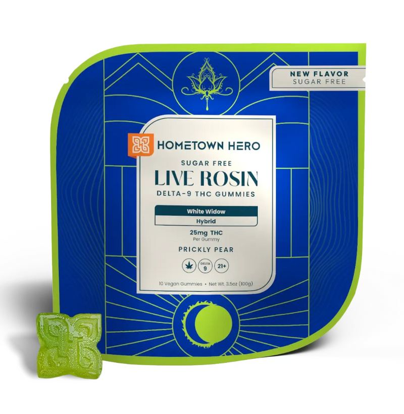 Hometown Hero - Live Rosin 25mg D9 Gummies