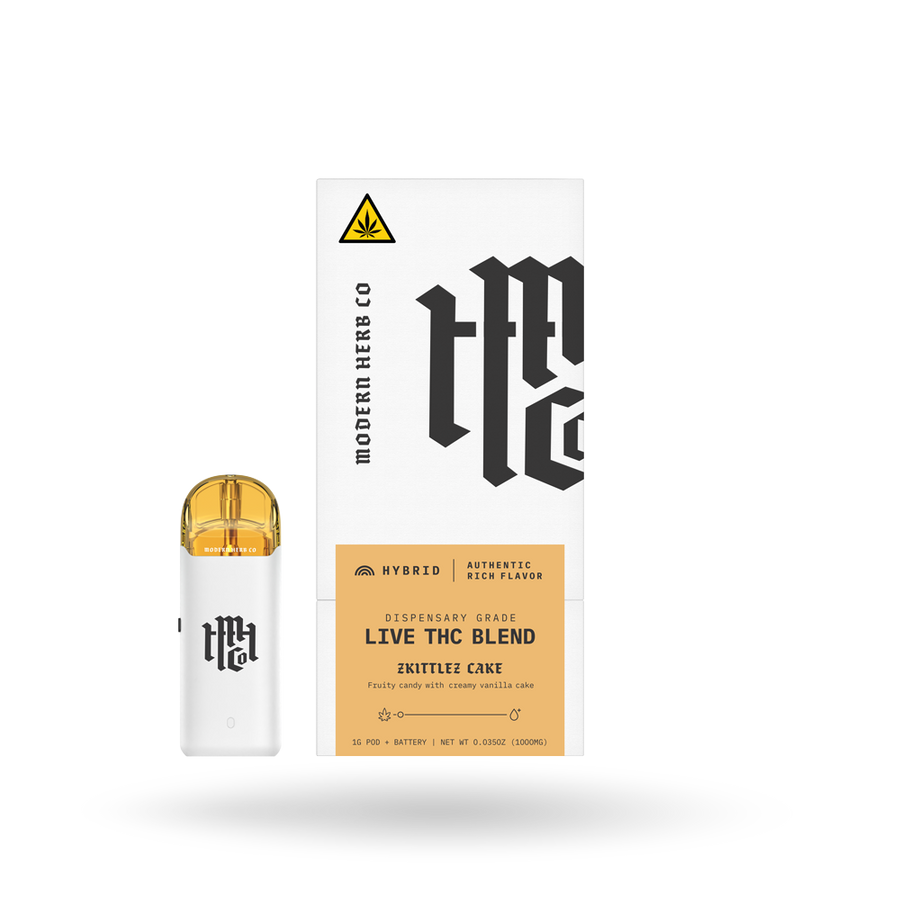 Live THC Pod Starter Kit: Zkittlez Cake (Hybrid), 1g