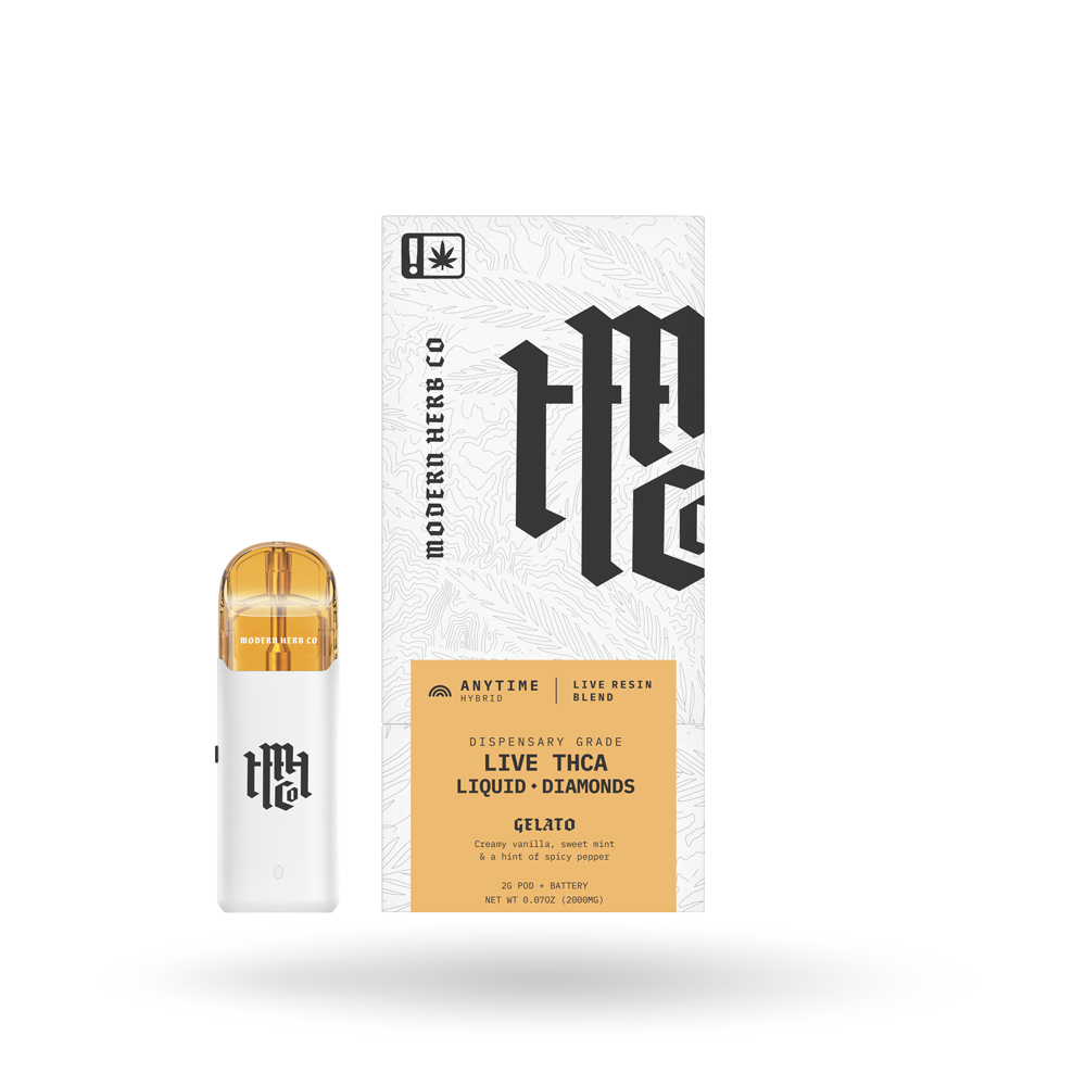 THCa Pod Kit Live Resin Liquid Diamonds: Gelato (Hybrid) - 2g