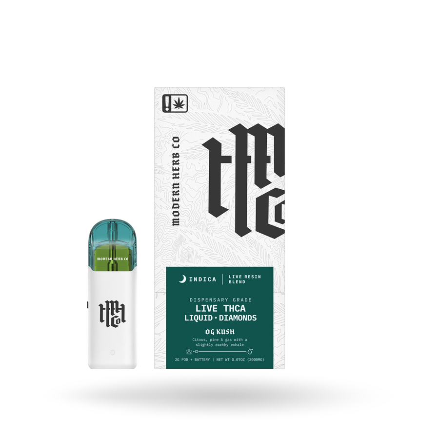 THCa Pod Kit Live Resin Liquid Diamonds: OG Kush (Indica) - 2g