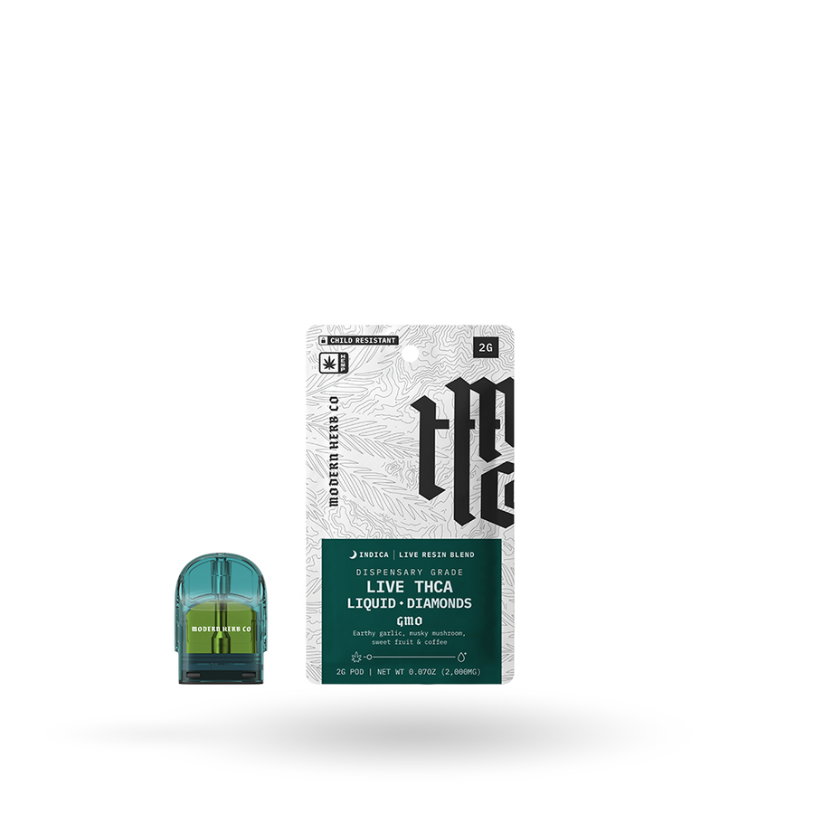 THCa Pod Refill Live Resin Liquid Diamonds: GMO (Indica) - 2g