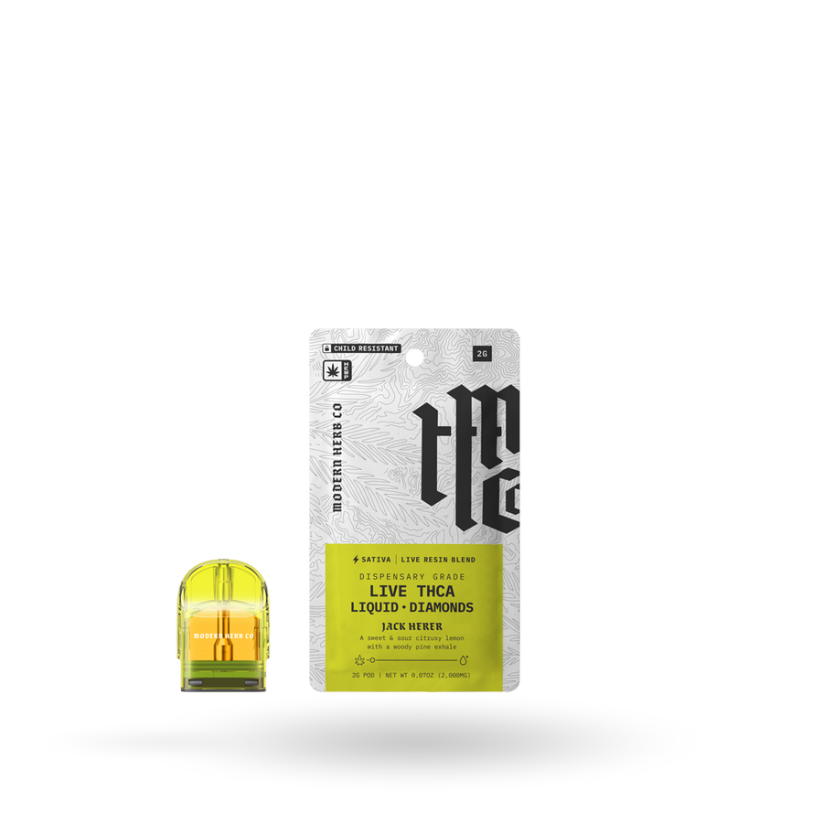 THCa Pod Refill Live Resin Liquid Diamonds: Jack Herer (Sativa) - 2g