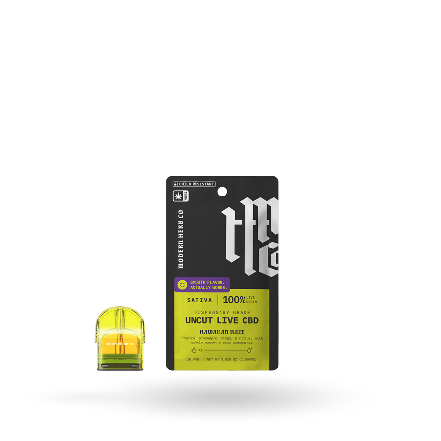 Live CBD Uncut Pod Refill: Hawaiian Haze (Sativa) 1g