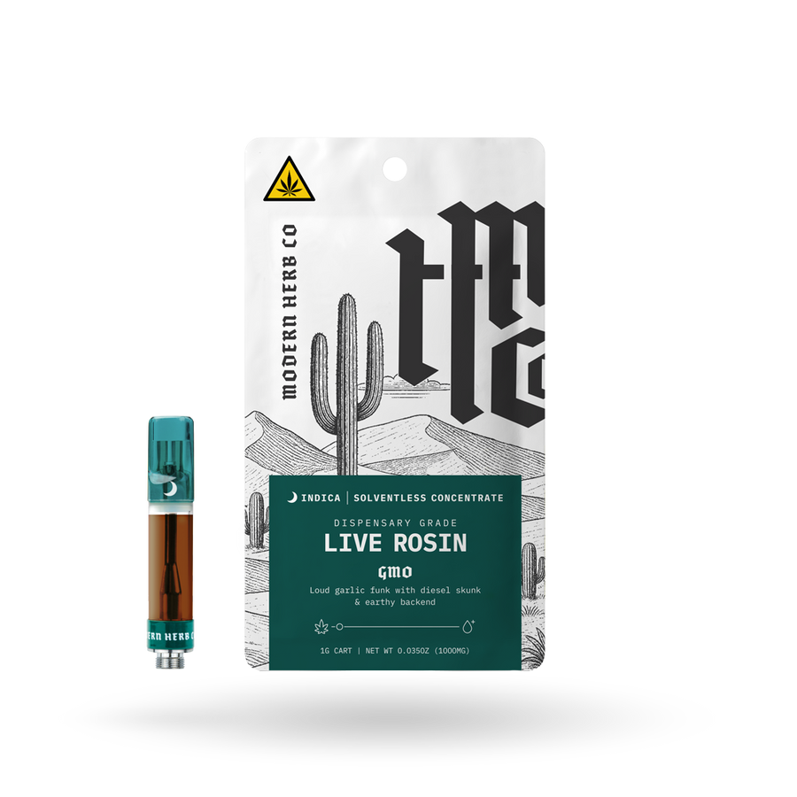 THCa Rosin Vape Cartridge: GMO (Indica), 1g