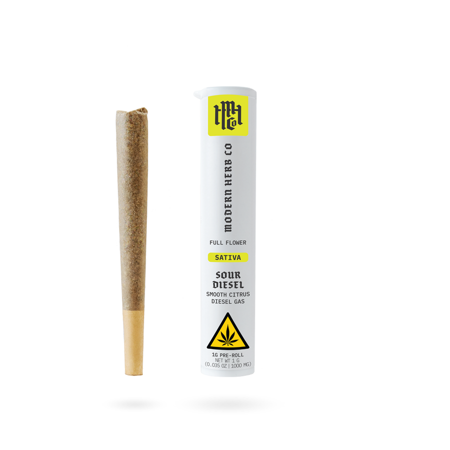 Pre Roll THCa Flower: Sour Diesel (Sativa), 1g