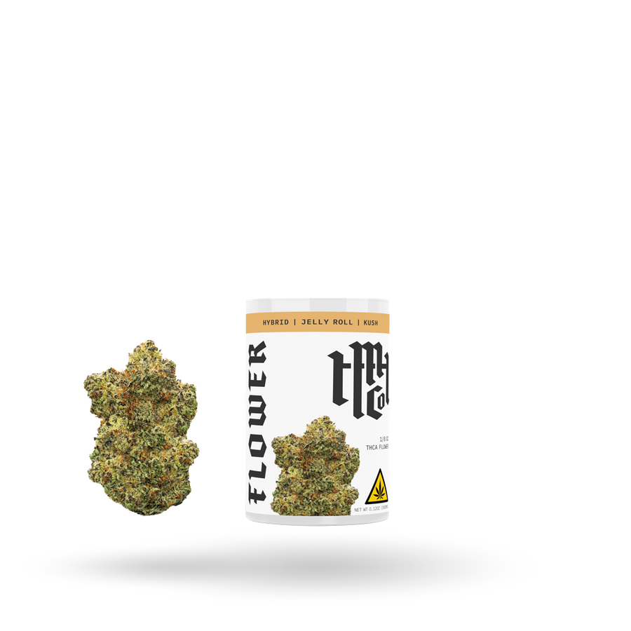 THCa Flower: Jelly Roll (Hybrid), 1/8oz