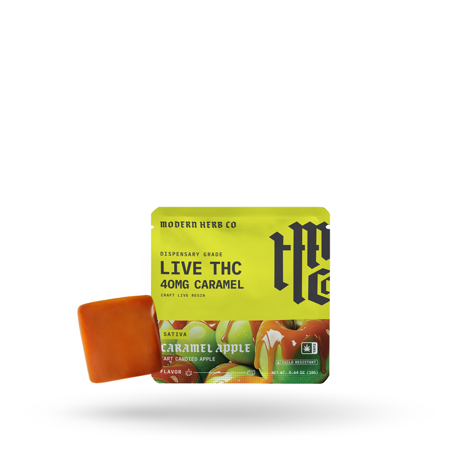 Live THC Caramel: Caramel Apple (Sativa), 1ct