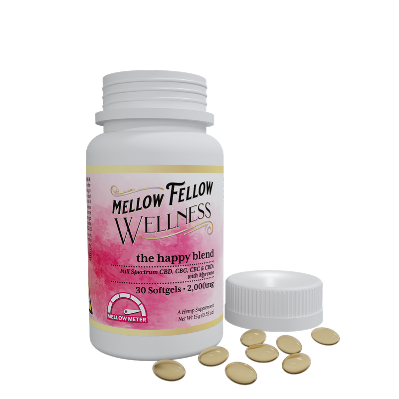 Mellow Fellow Wellness - Softgel Capsules — Happy Blend