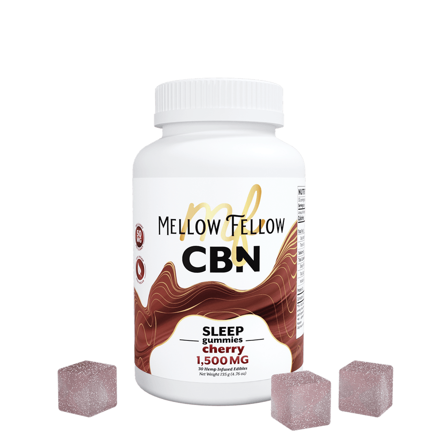 Mellow Fellow - 50mg Isolate Gummies — CBN - Cherry 30ct