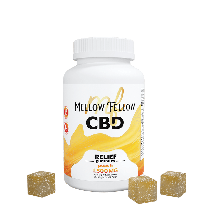 Mellow Fellow - 50mg Isolate Gummies — CBD Peach 30ct