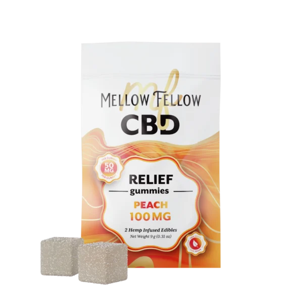 Mellow Fellow - 50mg Isolate Gummies — CBD Peach 2ct