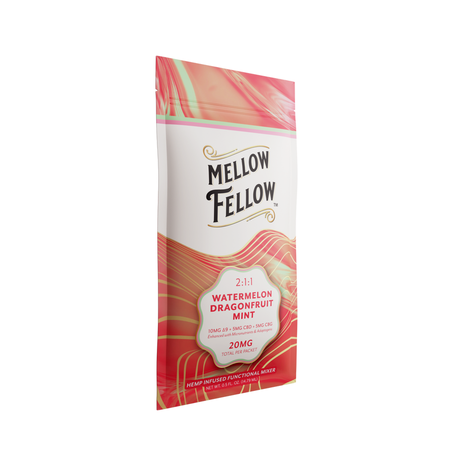 Mellow Fellow - Drink Mixers — Watermelon Dragonfruit Mint / Single