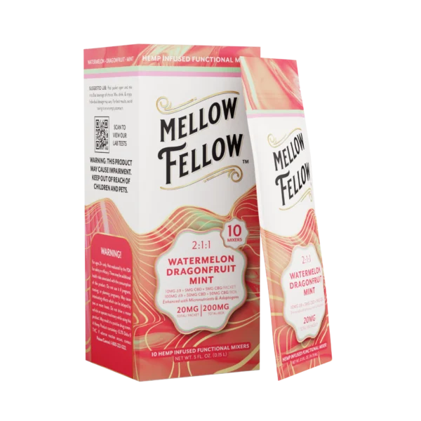 Mellow Fellow - Drink Mixers — Watermelon Dragonfruit Mint / 10ct