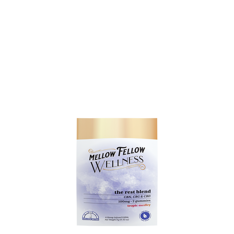 Mellow Fellow Wellness Gummies — Rest Blend 2ct (two-gummy pouch)