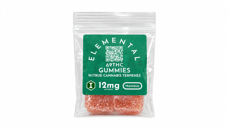 Elemental - Trial Sizes — 12mg D9 + Tranquil 2ct — package on white