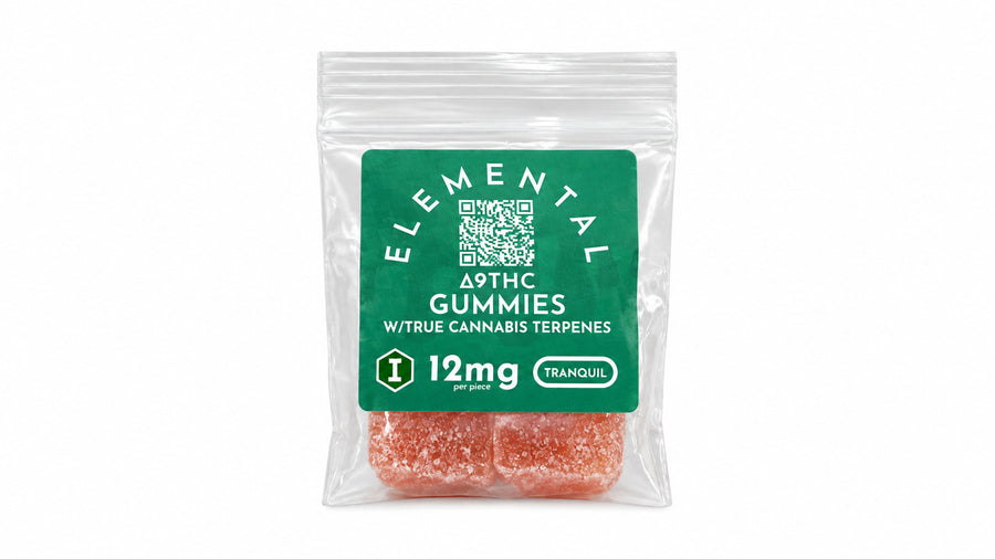 Elemental - Trial Sizes — 12mg D9 + Tranquil 2ct — package on white