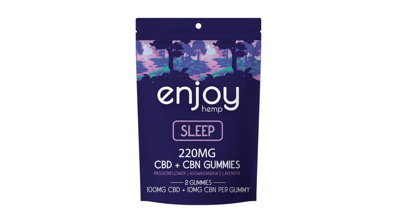 enjoy-sleep2 exact formula and count manufacturer artwork on white