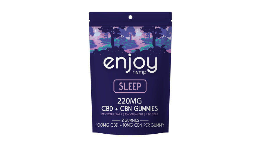 enjoy-sleep2 exact formula and count manufacturer artwork on white