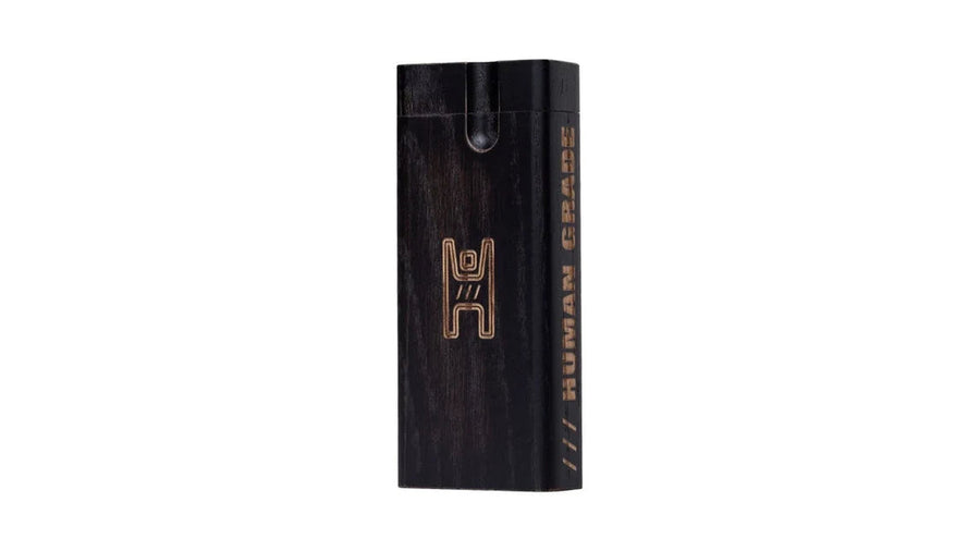 Human Grade - Wooden Dugouts · Black — on white