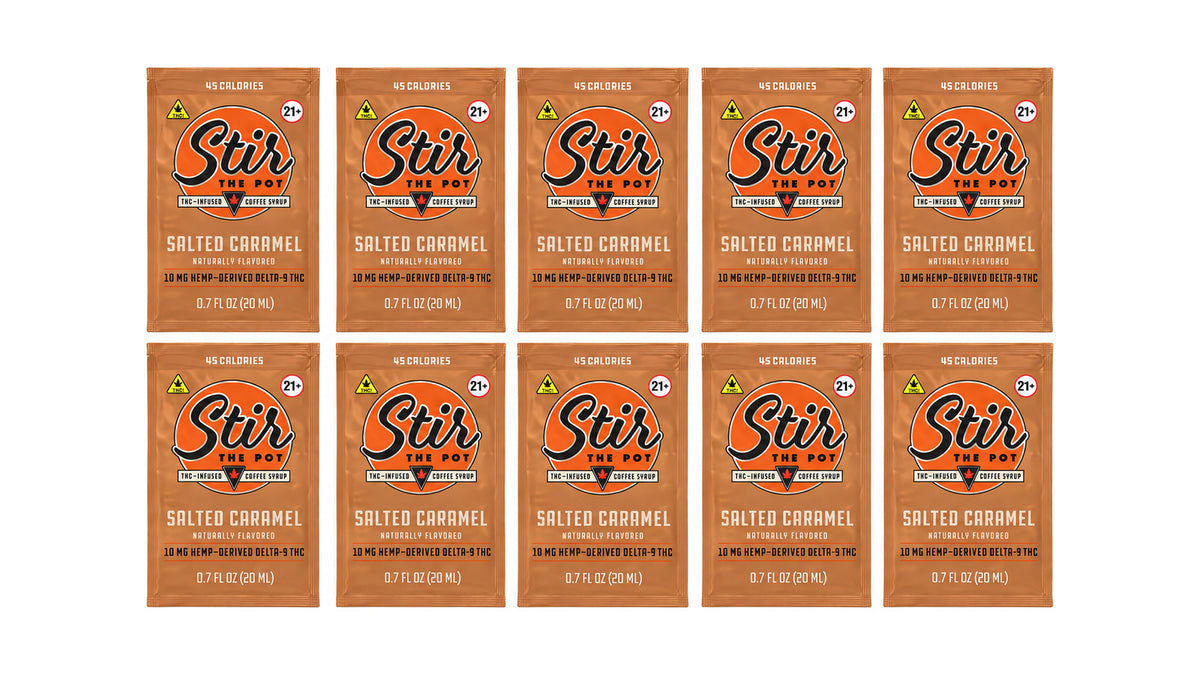 Stir The Pot - 10mg D9 Coffee Syrup · Salted Caramel 10ct