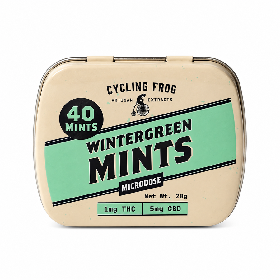 Cycling Frog - 1mg D9: 5mg CBD Mints / Wintergreen Mints