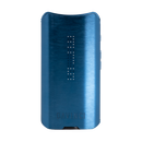 DaVinci IQ3 Sapphire blue vaporizer, manufacturer front view with LED grid on white