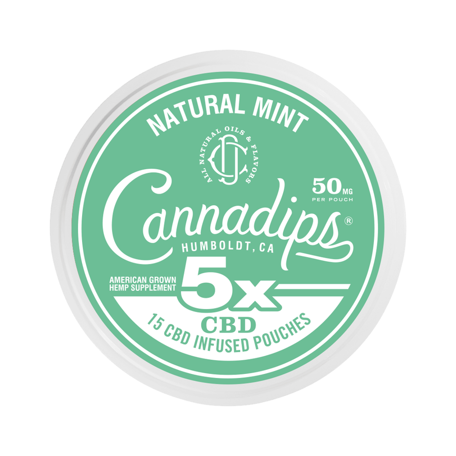 Cannadips - Infused Pouches / 5X CBD / Natural Mint — approved package photo