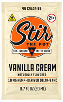 Stir The Pot - 10mg D9 Coffee Syrup / Vanilla Cream 1ct — approved package photo