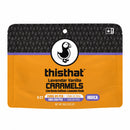 ThisThat Caramels - 25mg D9 Live Resin / Lavendar Vanilla (I) +5mg CBN / 5ct — approved package photo