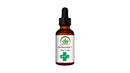 MicroCraft tincture bottle with Pinnacle green cross logo on white