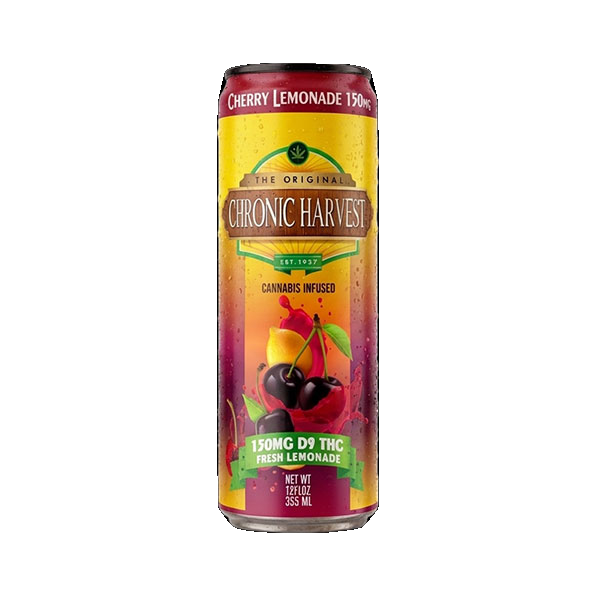 Chronic Harvest - 150mg D9 Lemonade — Cherry — approved package on white