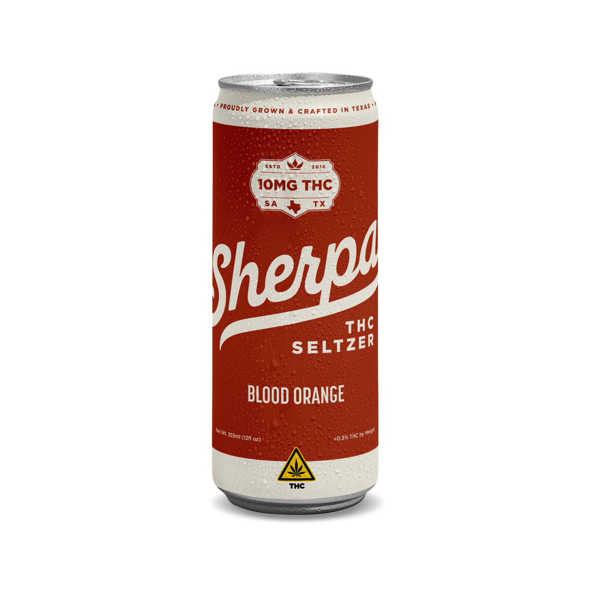 Sherpa - Seltzers — 10mg / Blood Orange — approved package on white