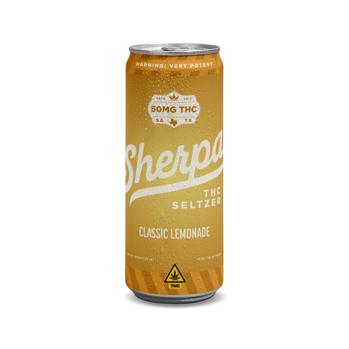 Sherpa - Seltzers — 50mg / Classic Lemonade — approved package on white