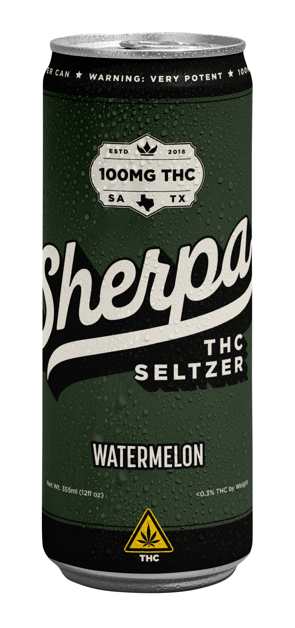 Sherpa - Seltzers — 100mg / Watermelon — approved package on white