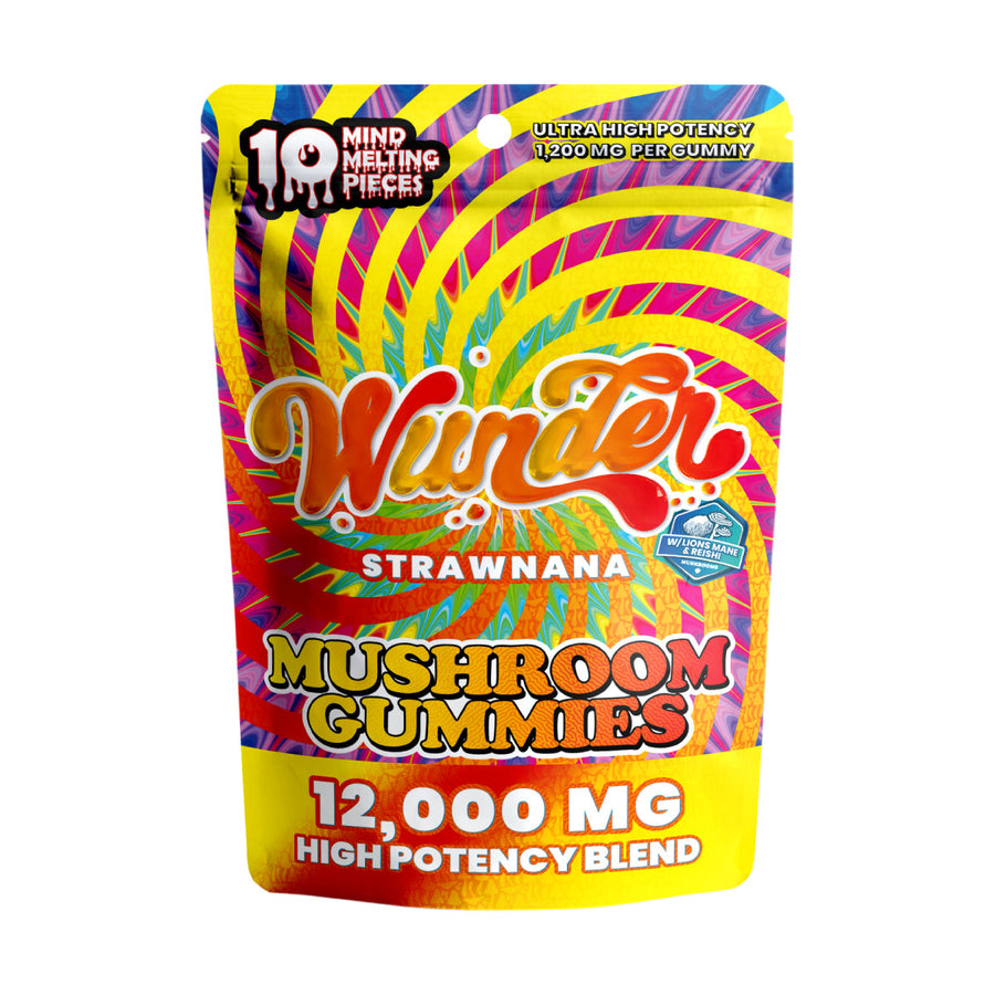 Wunder - High Potency Mushroom Gummies 10ct / Mushroom Blend - 12,000mg — approved manufacturer package photo