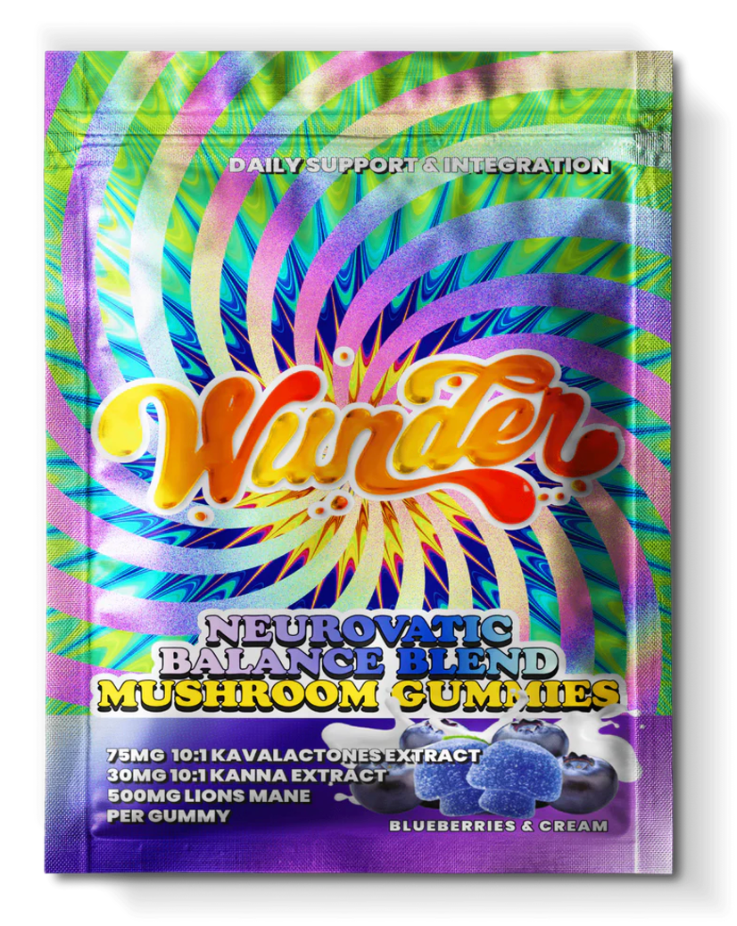 Wunder - Neurovatic Balance Blend (Kava + Kanna + Lions Mane) Gummies