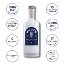 Willie's Remedy Social Tonic 750ml bottle — 10mg THC per serving, 170mg total