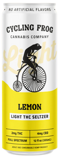 Cycling Frog - 2mg THC: 4mg CBD  Light Seltzers
