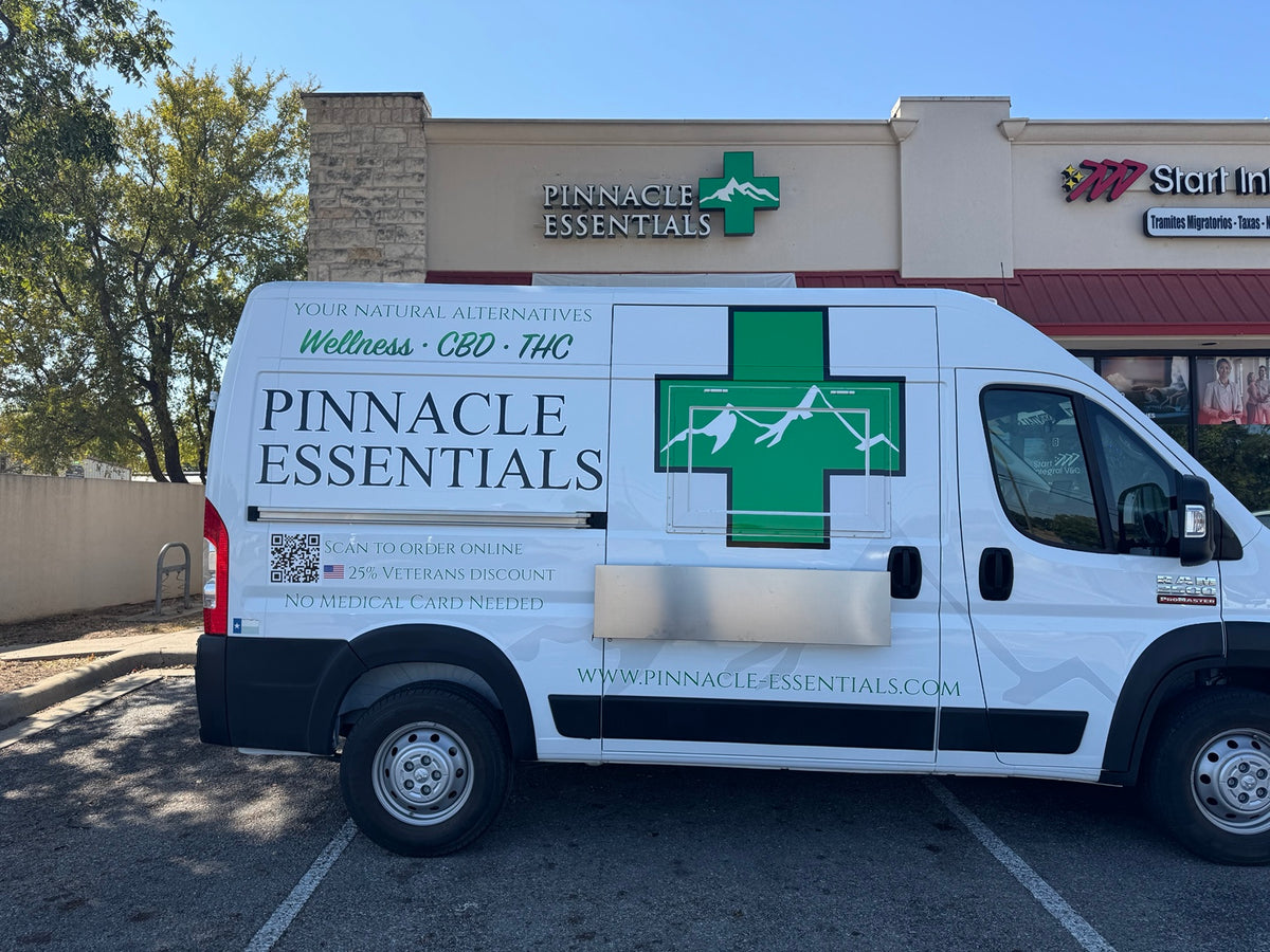 Pinnacle Essentials mobile van outside the store